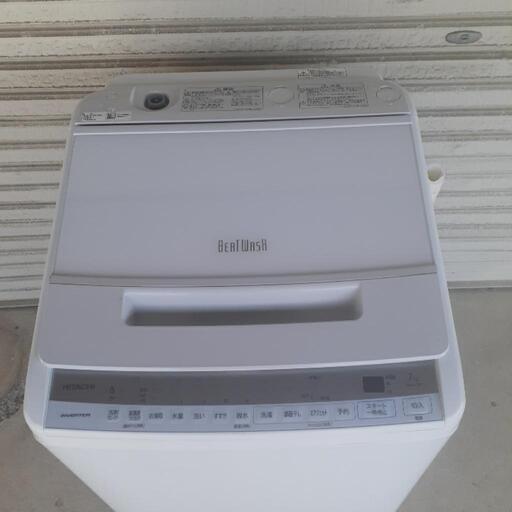 日立　全自動洗濯機　ビートウォッシュ　2021年式　7kg　BW-V70F