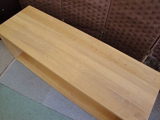 ☆ 無印良品 テーブルベンチ 幅120×奥行37.5×高さ44cm オーク材 無垢材 MUJI 良品計画 イス いす 椅子 スツール 