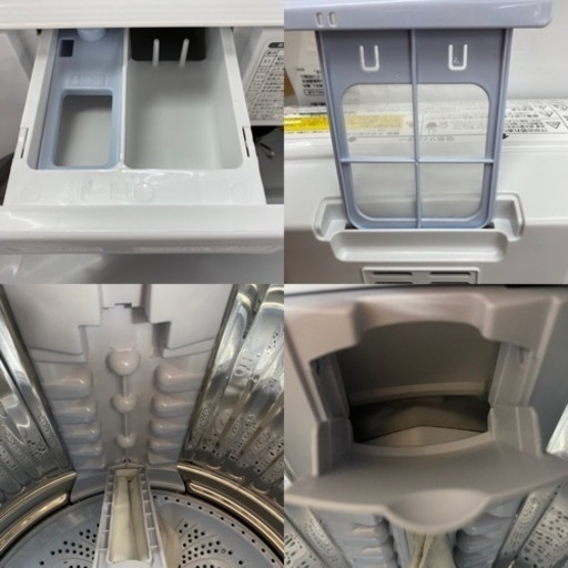 I581 ? 2021年製の美品♪ SHARP 洗濯乾燥機 （洗濯5.5㎏ 乾燥3.5㎏） ⭐ 動作確認済 ⭐ クリーニング済