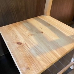 IKEA 天然パイン材　ダイニングチェア　1脚の画像