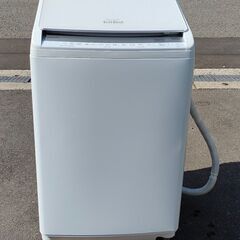 美品 HITACHI 2021年製 8.0kg 日立電気洗濯乾燥機 中古 BW-DV80F BeatWash