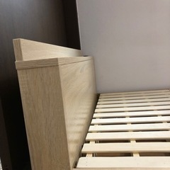 【美品】シングルベッドフレーム（マットレス・布団・枕も付属可能です）の画像