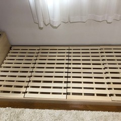 【美品】シングルベッドフレーム（マットレス・布団・枕も付属可能です）の画像