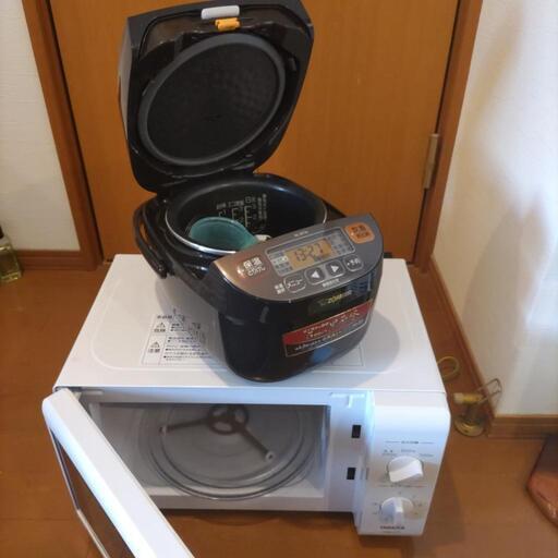 山善/電子レンジと象印/炊飯器
