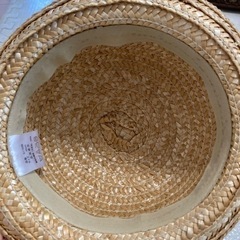 夏用帽子　麦わら帽子の画像