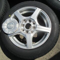 【取付けOK】155/65R14 新品タイヤ&中古アルミセット グッドイヤー 軽自動車の画像