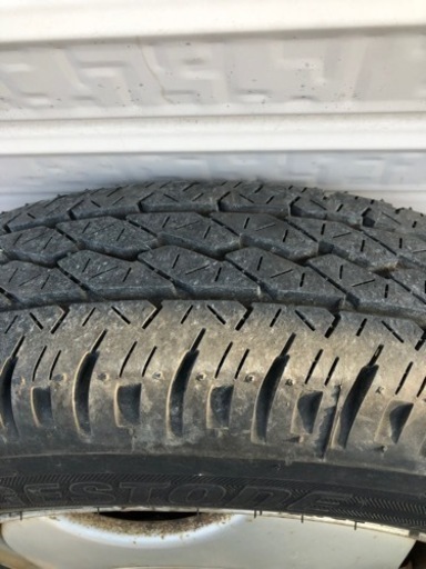 軽ワゴン軽トラ用　夏タイヤ&ホイール　4本　145R12LT