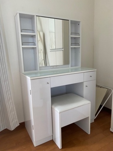 ドレッサー　机　化粧台　デスク　白