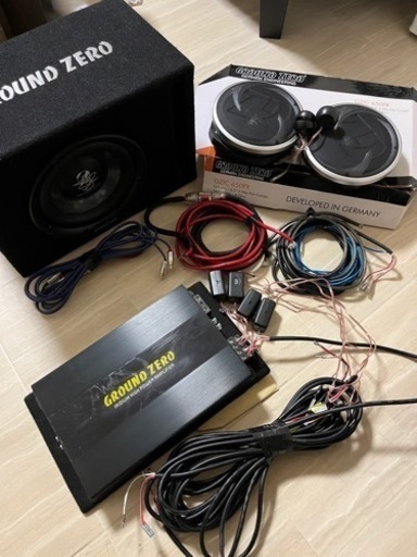 ground zero サブウーファーボックス、アンプ、スピーカーその他