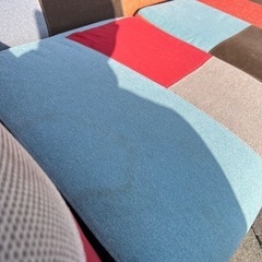 フランフラン　カラフル　パッチワーク　ソファの画像