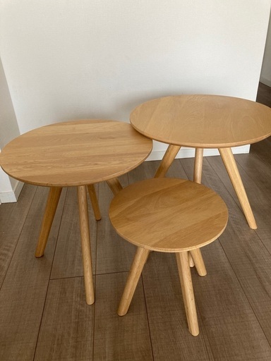 ネストテーブル3つセット