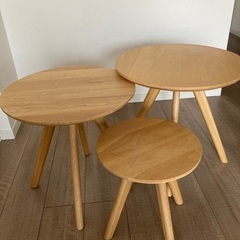 ネストテーブル3つセット