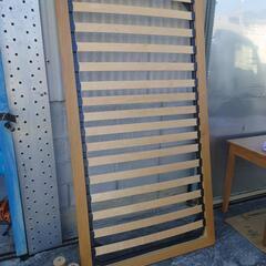 無印良品　シングルベッド　脚付き　廃盤品