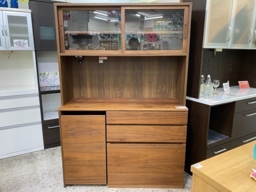 【愛品館 江戸川店 キッチンボード】MUJI（無印良品）2枚スライド扉 キッチンボード ID:151-007819-007