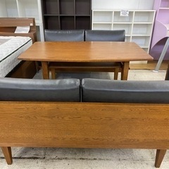 愛品館 江戸川店】unico（ウニコ）ベンチソファダイニングセット ID