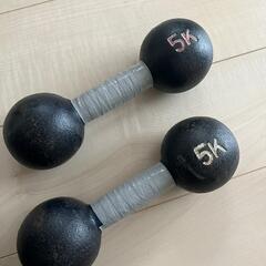 0円 バーベル5kg×2個 筋トレに。