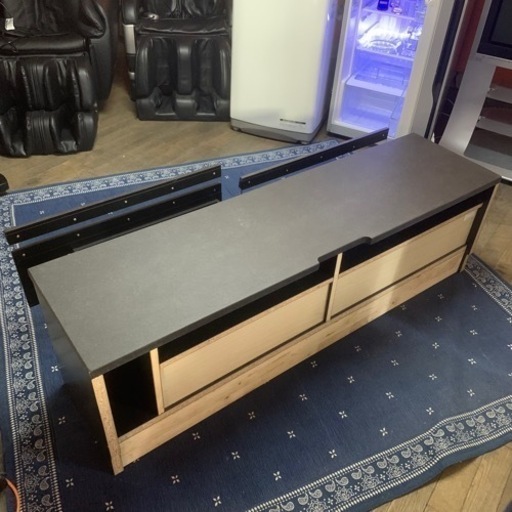 【値下げしました！】J-3  北海道  帯広  セラミック調テレビボード  ローボード  サンキコーポレーション  家具  テレビ台 