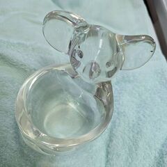 ☆ガラスアート　コアラの小物受け　高さ：約13ｃｍ　巾：約10ｃ...