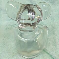 ☆ガラスアート　コアラの小物受け　高さ：約13ｃｍ　巾：約10ｃｍ　中古品　の画像