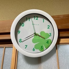 掛け時計　クローバー
