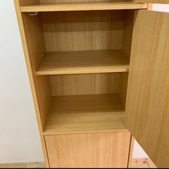 ３段扉付き収納　50cm ランドリーラックの画像