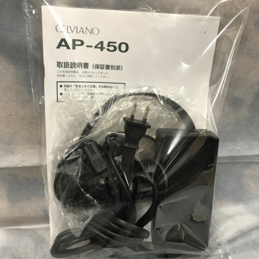 K2303-921 CASIO 電子ピアノ AP-450 椅子なし 動作確認済 キズ、シール跡有