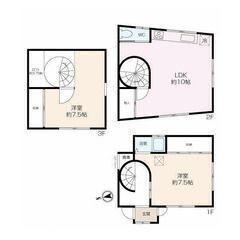 ⑥初期費用0円　磯子区岡村戸建賃貸　3階建＋ロフト　DIY自由！ペット可！生活保護歓迎！外国人歓迎！シェアハウス可！ - 不動産