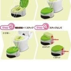 コンビ トイレトレーニング 洋式おまるでステップの画像