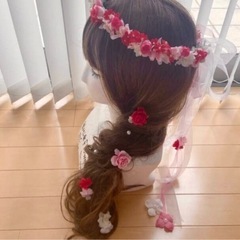 花冠ブーケセット🌸結婚式👰ピンク