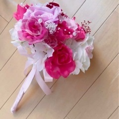 花冠ブーケセット🌸結婚式👰ピンクの画像