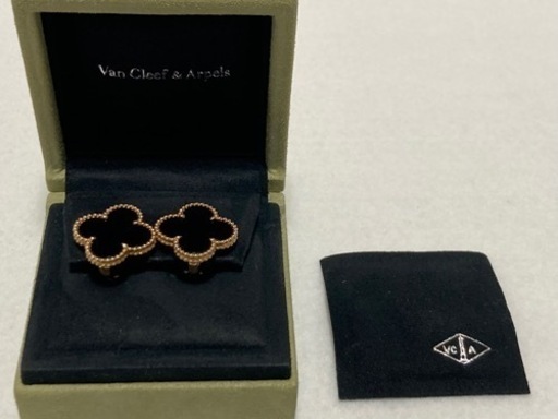 【商談中】Van Cleef ＆ Arpels ヴァンクリーフ&アーペル　K18YG マジックアルハンブラ ピアス　新品同様　正規品　