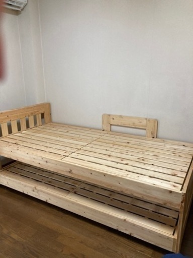 総ヒノキ製すのこベッド2段(定価:7〜8万円)