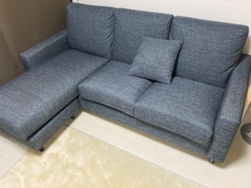 3人掛けソファ オットマン付