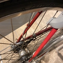 ブリヂストン24インチ自転車 赤の画像