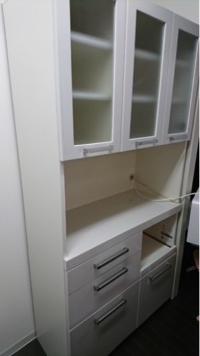 Pamouna　/　パモウナ 食器棚 カップボード　ダイニングボード　プレーンホワイト  YC-S900R