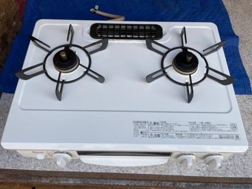 リンナイ グリル付ガステーブル 都市ガス 2022年製 ET-34NJH4-W ガスコンロ テーブルコンロ Rinnai