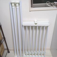 ランドリーラック　洗濯機　つっぱり　長さ可変　ニトリの画像