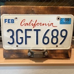 689  アメリカカリフォルニアナンバープレート ライセンスプレート