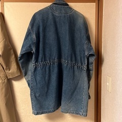 デニム　ロングジャケットの画像
