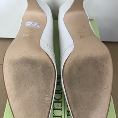 きれいです☆madras MODELLO マドラスモデロ 上品パンプス　23cm ヒール高7cm アイボリー 入学式におすすめ！の画像