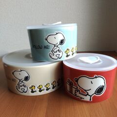 スヌーピー　キャニスター　3個セットの画像