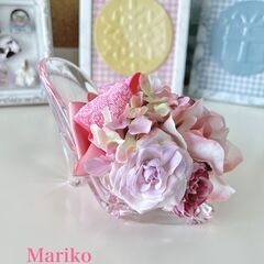 ☆『フラワーアレンジメント』＜アクリルハイヒール＞レッスンです。(#^^#)　＜ハンドメイド初心者の方、歓迎します＞の画像