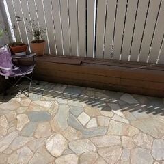 ウッドデッキ　ベンチ