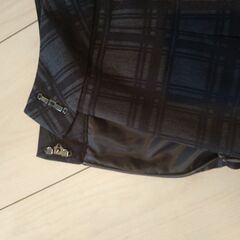 膝丈スカート　黒・グレー　【古着】　COMME CA MODELSの画像