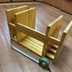 木製本棚ラックの画像