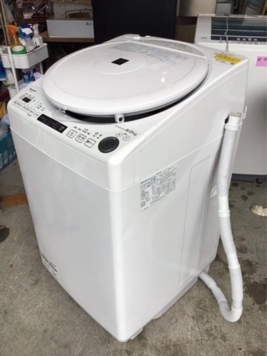 お買い得‼️SHARPシャープ　乾燥機能付き洗濯機 ES-TX8E-W 2021年製