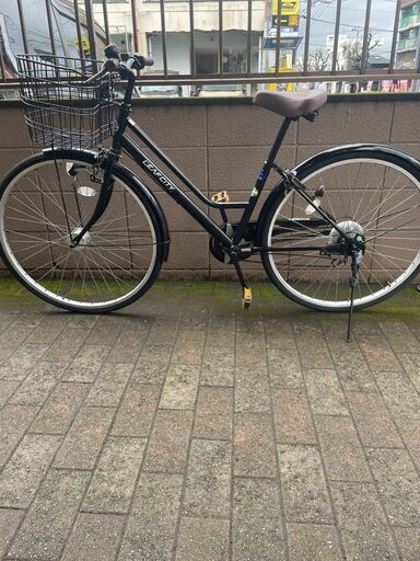 リサイクルショップどりーむ荒田店　No638エコNo15922X 自転車　シティサイクル　２７インチ　黒　ギア切り替え付き♪　LEDオートライト♪　状態良好♪　通勤通学にどうぞ♪