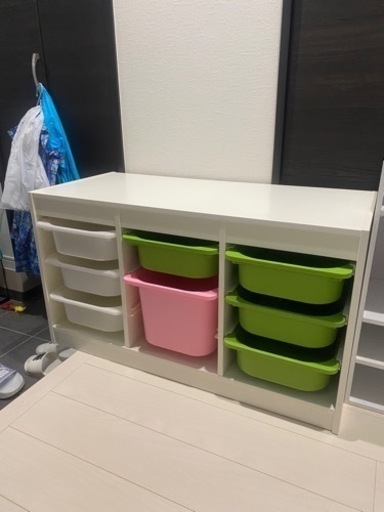 IKEA イケア　トロファスト　子供　収納　新学期の子供用品収納に