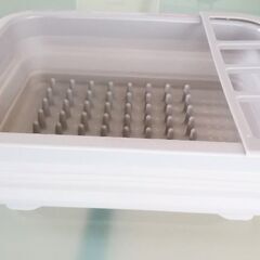 最終値下げ！【未使用】キッチン　折り畳める　水切りカゴ　残り僅か！の画像