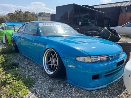 シルビア S14 前期 💙326POWER💙 ドリ車 (Purple ) 中頭の